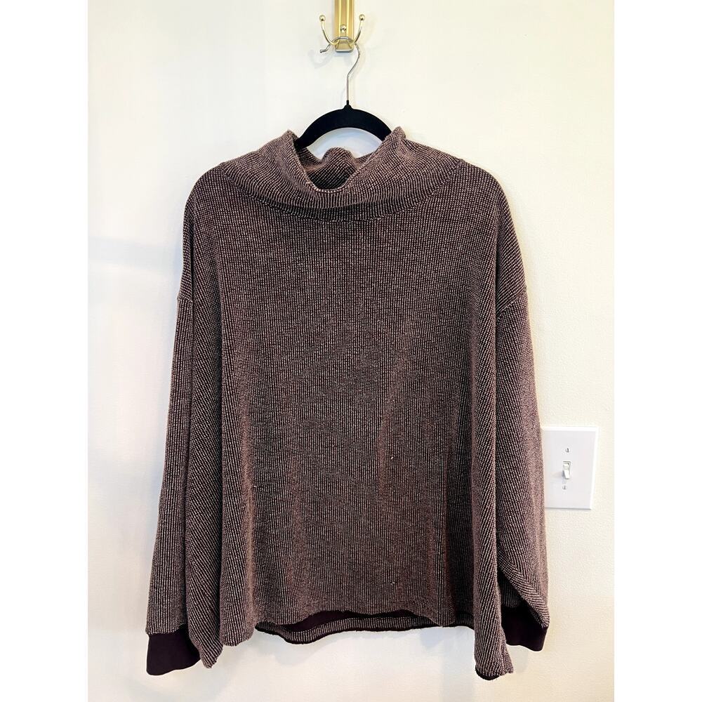 Nike Yoga Therma-FIT Brown Cowl Neck Pullover Sweater 3X